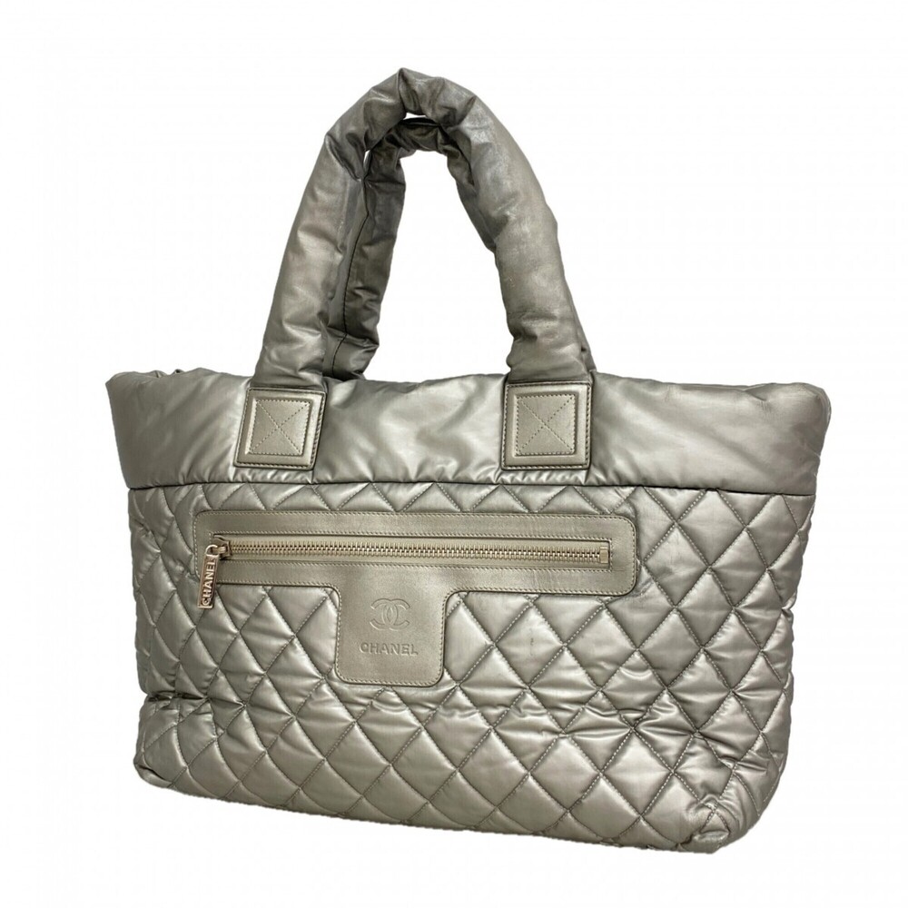 CHANEL Gray Tote Bag